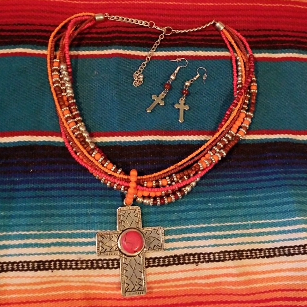 Multi Strand necklace Set - Picture 4 of 5
