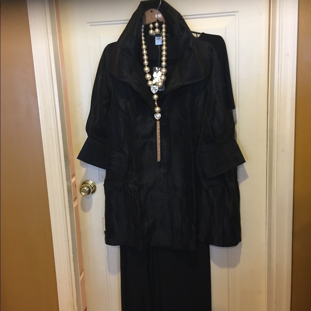Black evening jacket