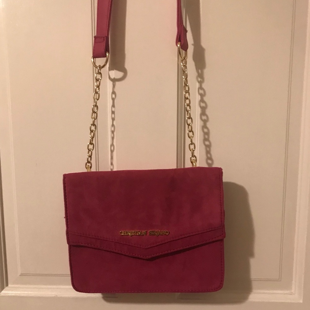 Bright Pink over/across the shoulder small bag