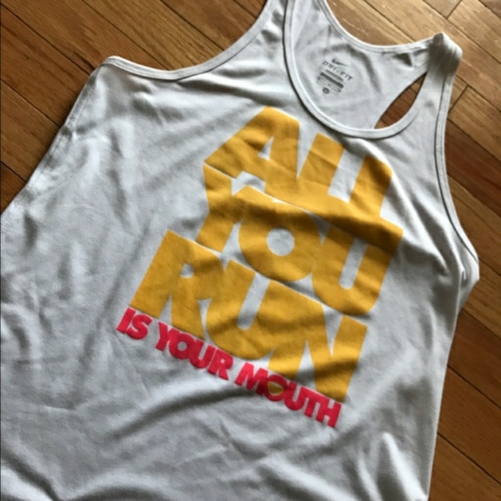 Nike all you run is your mouth tank
