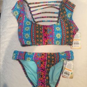 NWT Hobie Bikini Striking Strappy Bikini Multi (S)