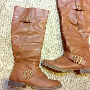 Cognac brown boots
