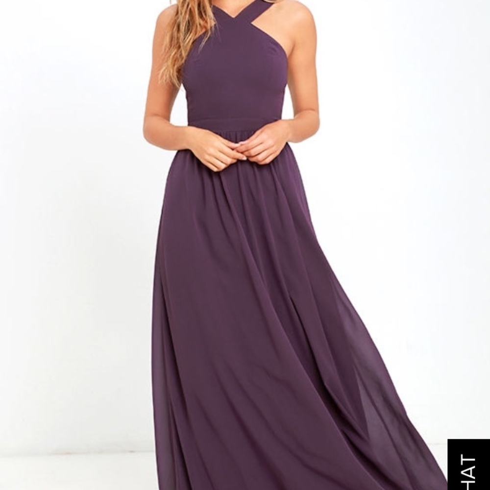 Lulu's Maxi Dress - Air of Romance - Dusty Purple