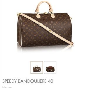 Authentic Louis Vuitton speedy Bandouuliere 40