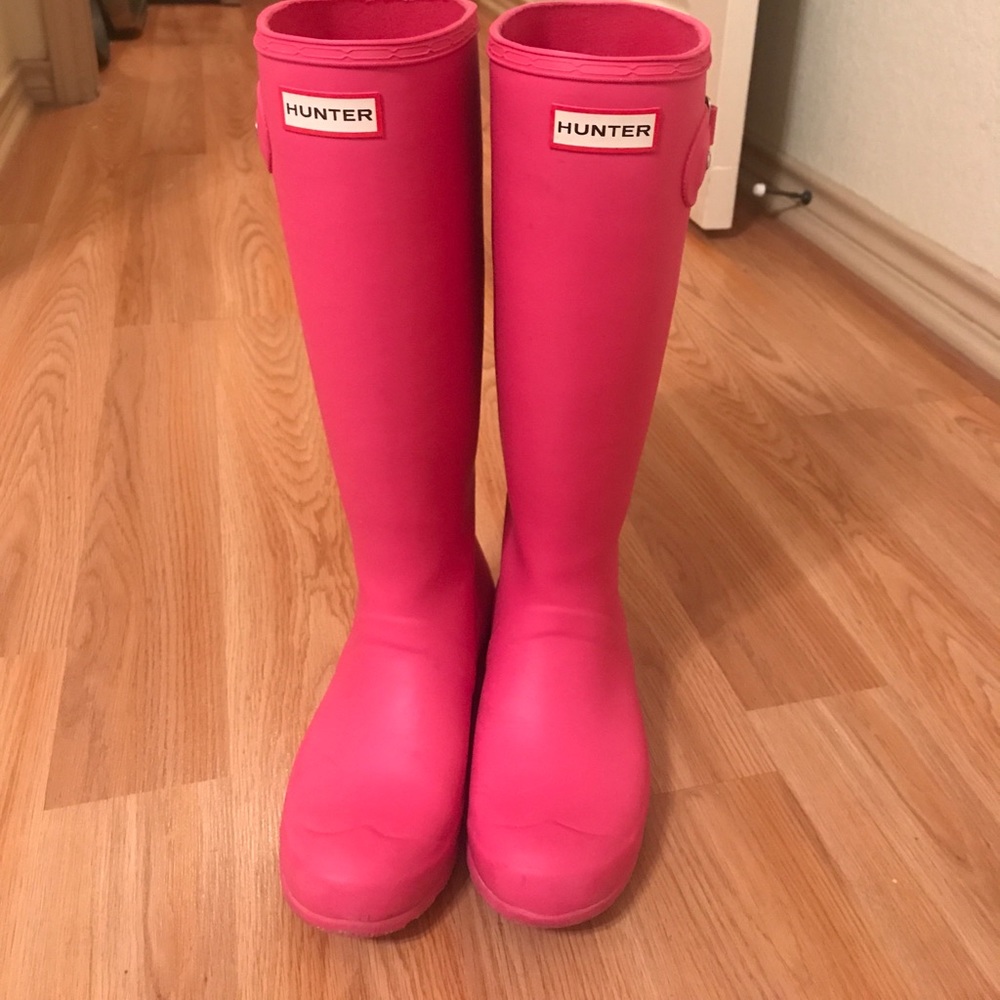 Hunter rain boots Hot pink