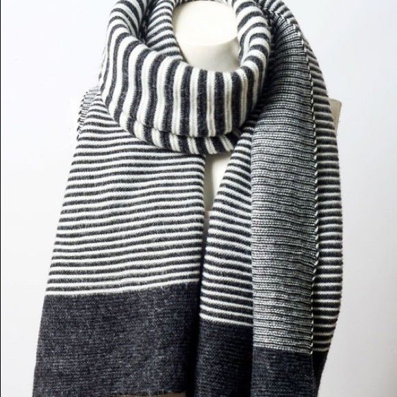 Charcoal Stripe Scarf - Picture 3 of 3