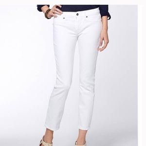 White Lucky Brand Sofia Capri Jeans