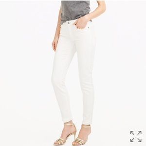 J crew Toothpick white jeans size 28