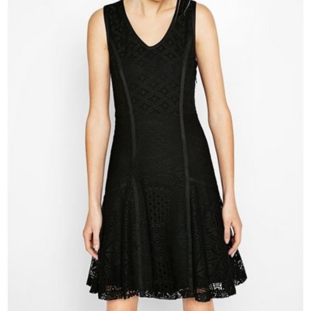 Desigual black lace dress!