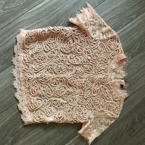 Zara Pink Lace Top