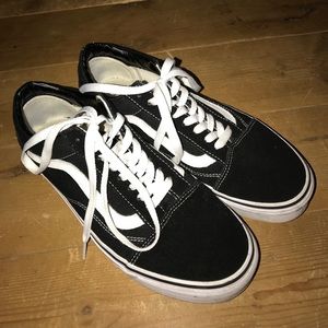 black suede vans (hardly worn)