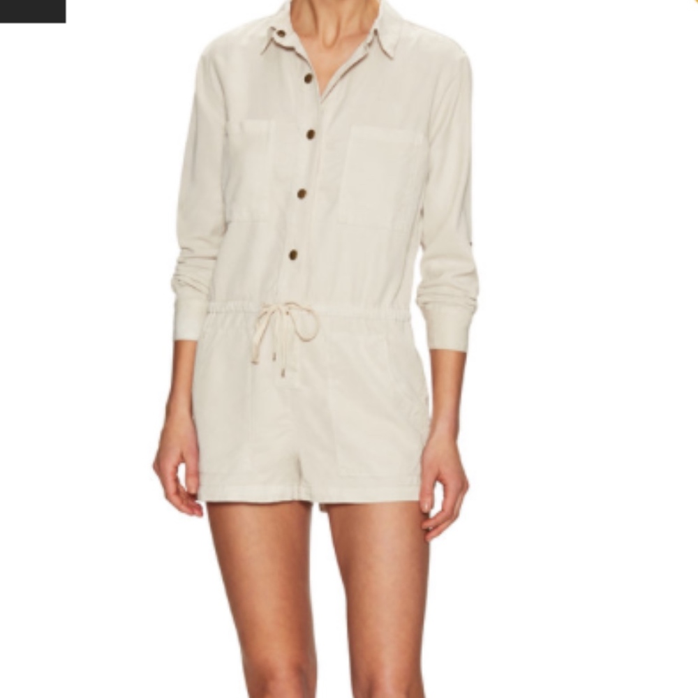 YFB Clothing Luis Button Drawstring Romper