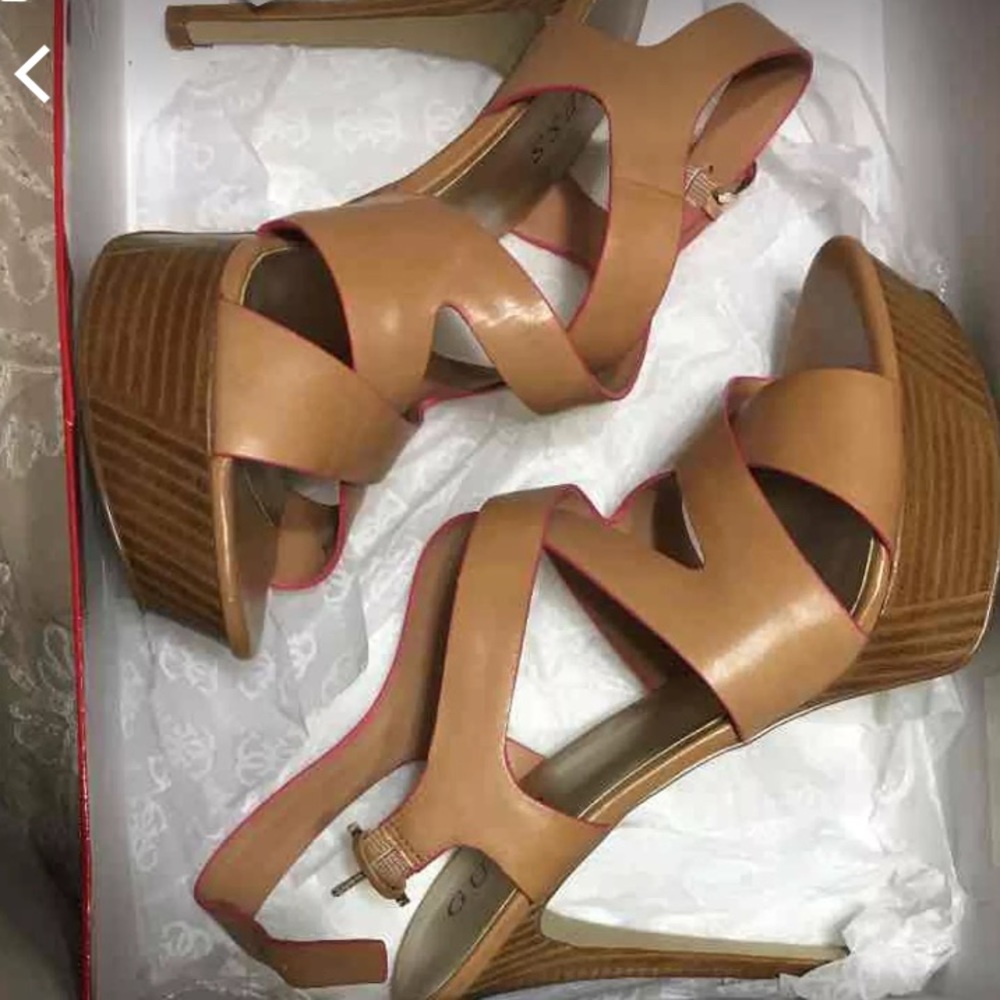 Beautiful wood and pink heels