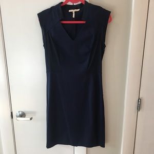Navy Blue Halston Heritage Sheath Dress 10
