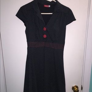 Black and White Polka Dot Dress