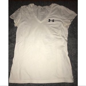 White UA Tee