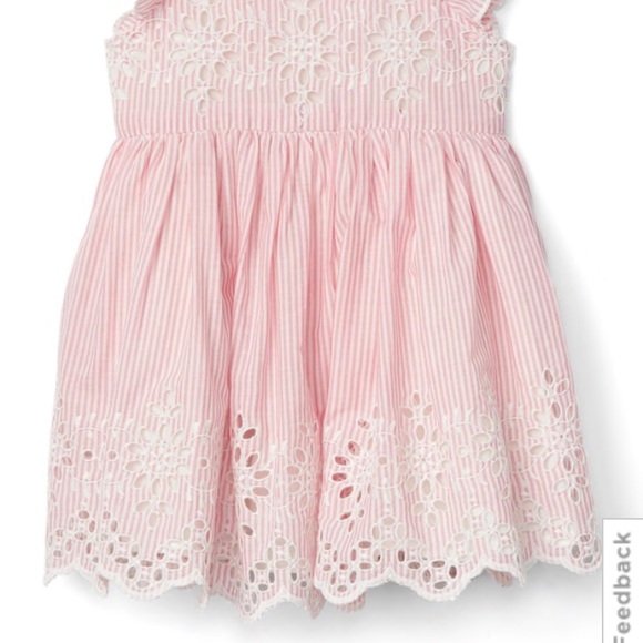 gap eyelet flutter dress