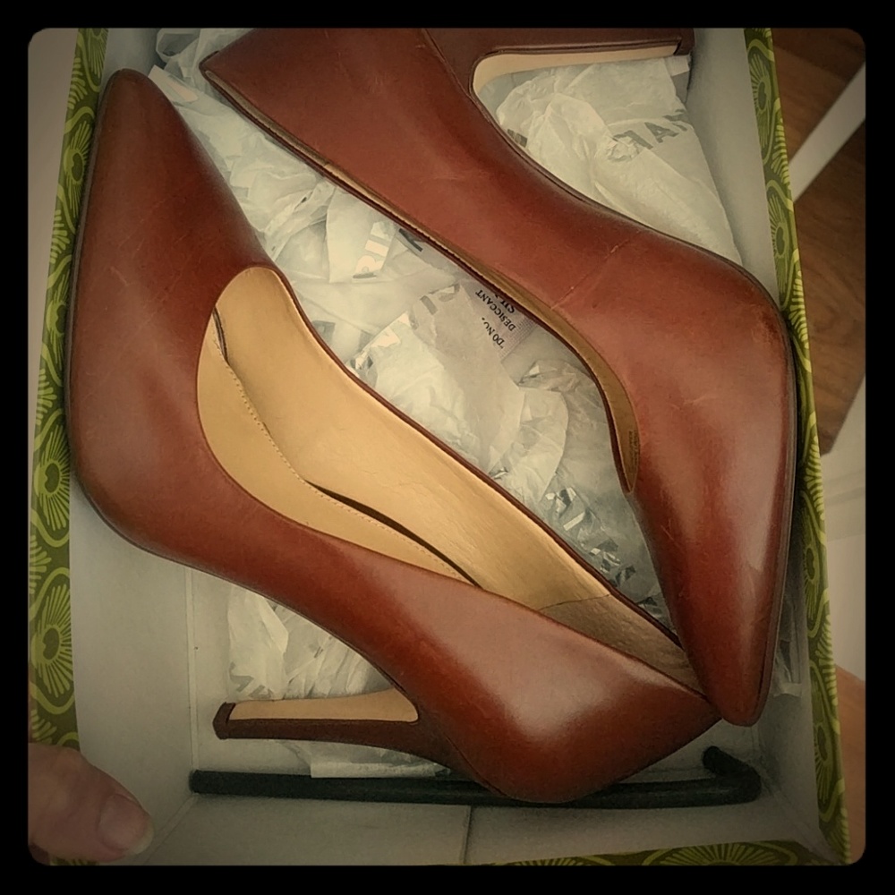 Gianni Bini Robynn Cognac Heels