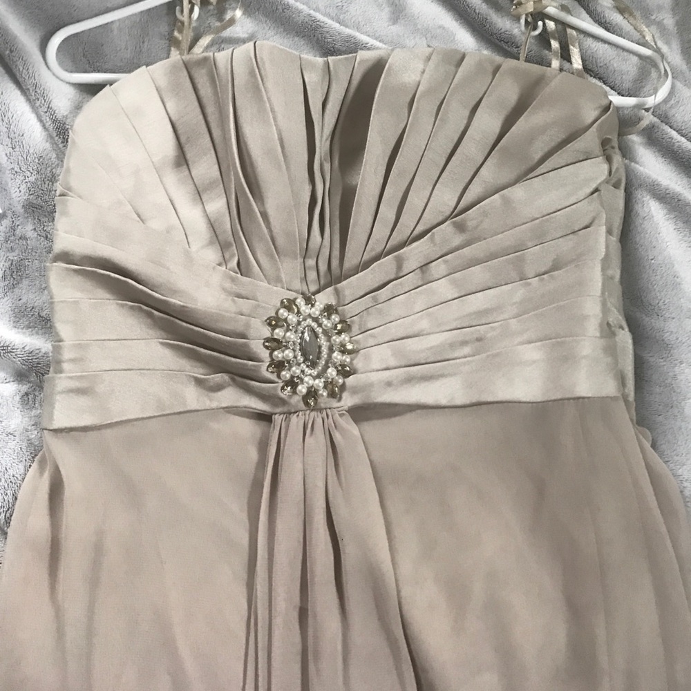 Strapless gown