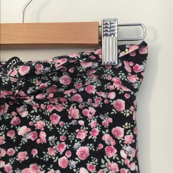 🎀H&M Flower Strapless Tube Top Size Extra Small - Picture 3 of 5