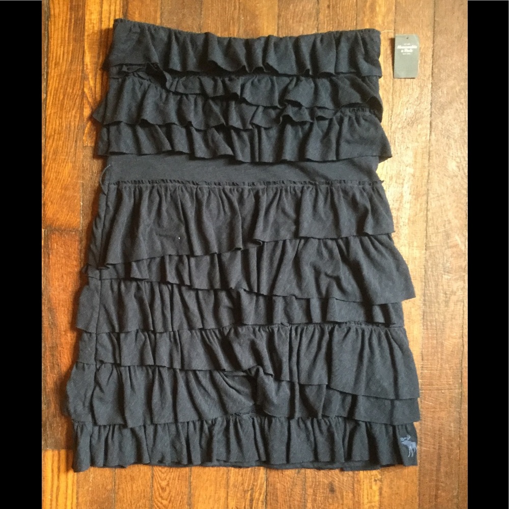 Abercrombie & Fitch Strapless Dress Navy M