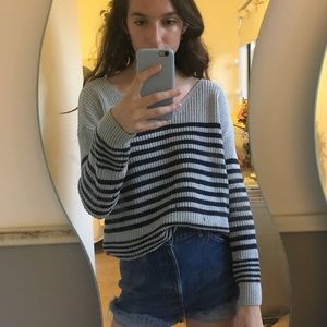 Striped Urban Outfitters BDG v neck sweater