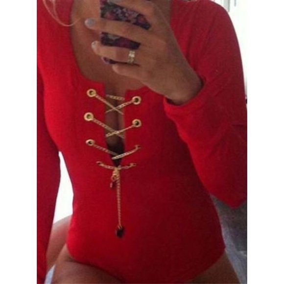 Red bodysuit - Picture 4 of 5