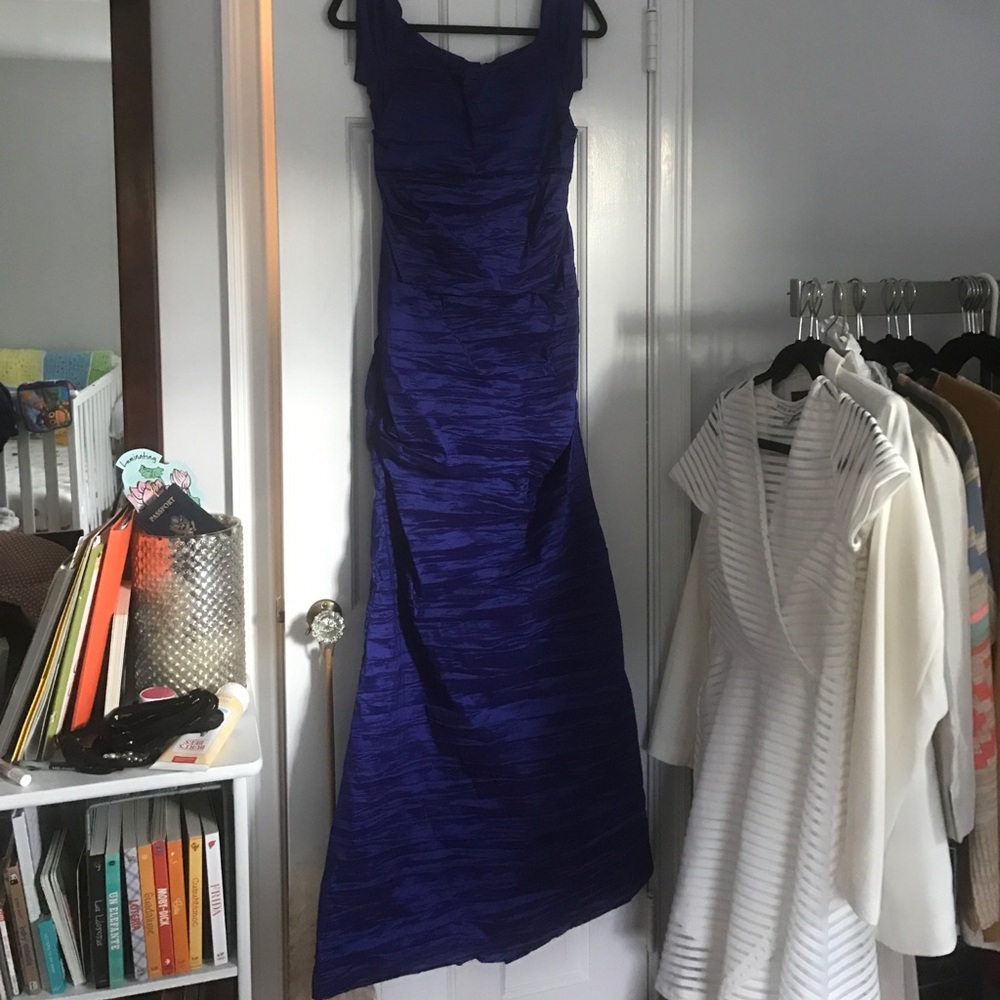 Indigo prom dress