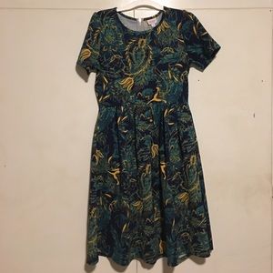 LuLaRoe Paisley Amelia dress size Large 14-16 👗