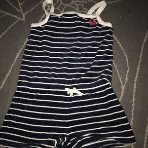 Juicy terry cloth material romper and zip up