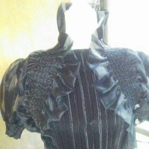 Gothic ruffled bolero jacket