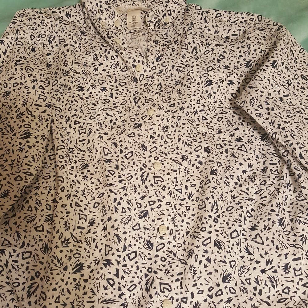 Men's long sleeve casual button down  shirt
