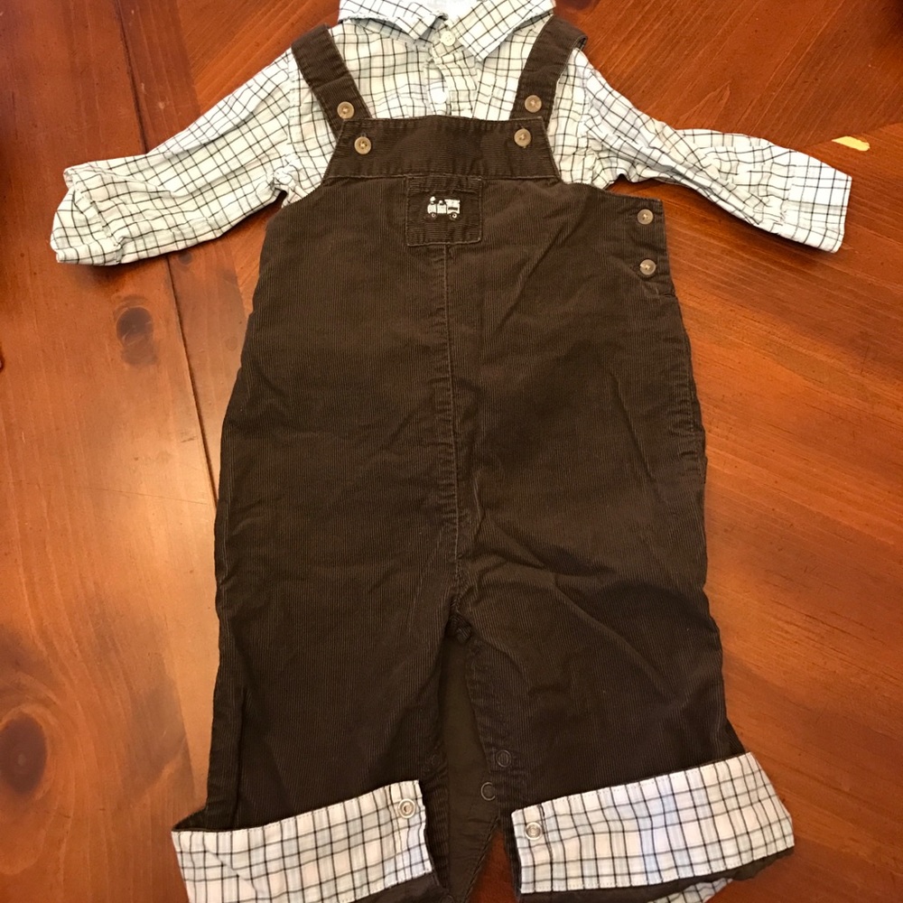 Janie and jack corduroy & button shirt