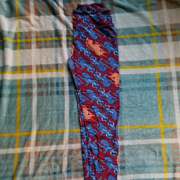 Lularoe OS Lion & Unicorn leggings - Picture 1 of 3