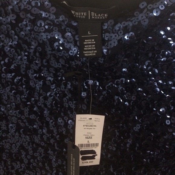 Blue sequent blouse - Picture 3 of 3