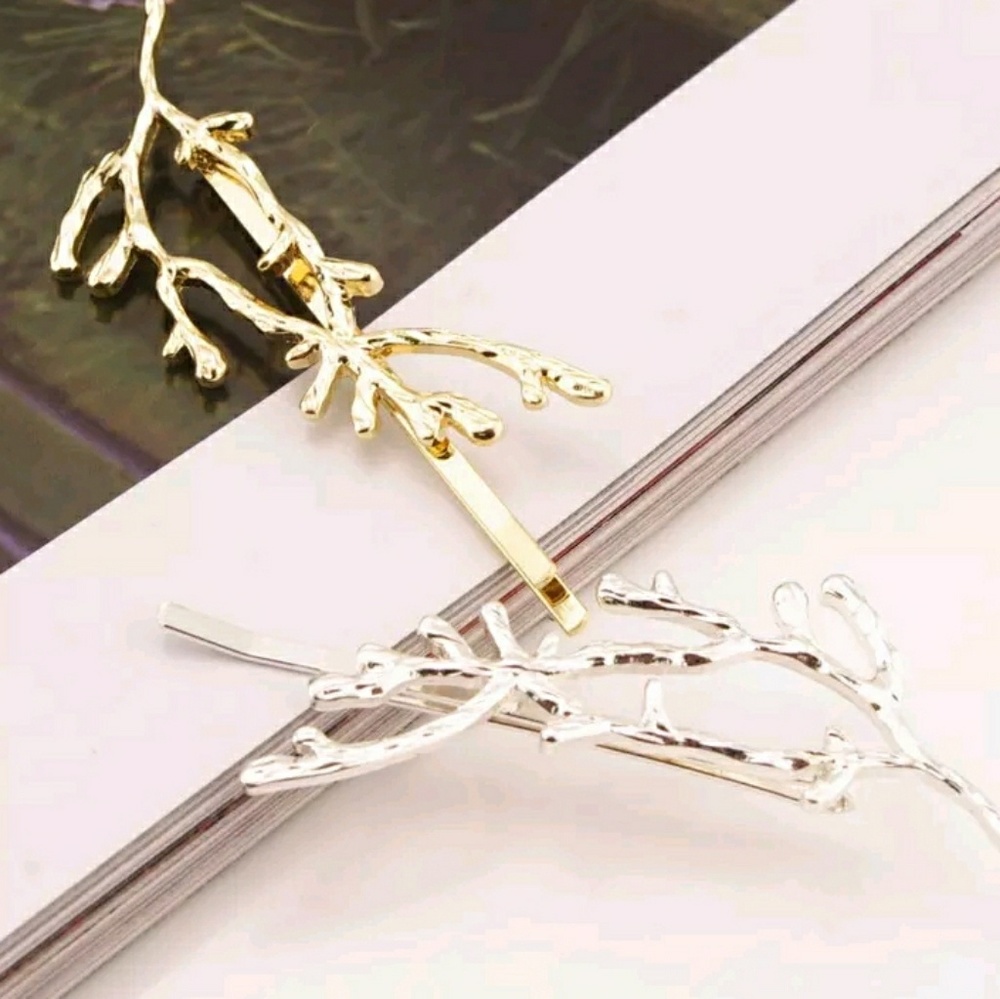 Whimsical Twig Hair Pins (set of 2) - Picture 2 of 4