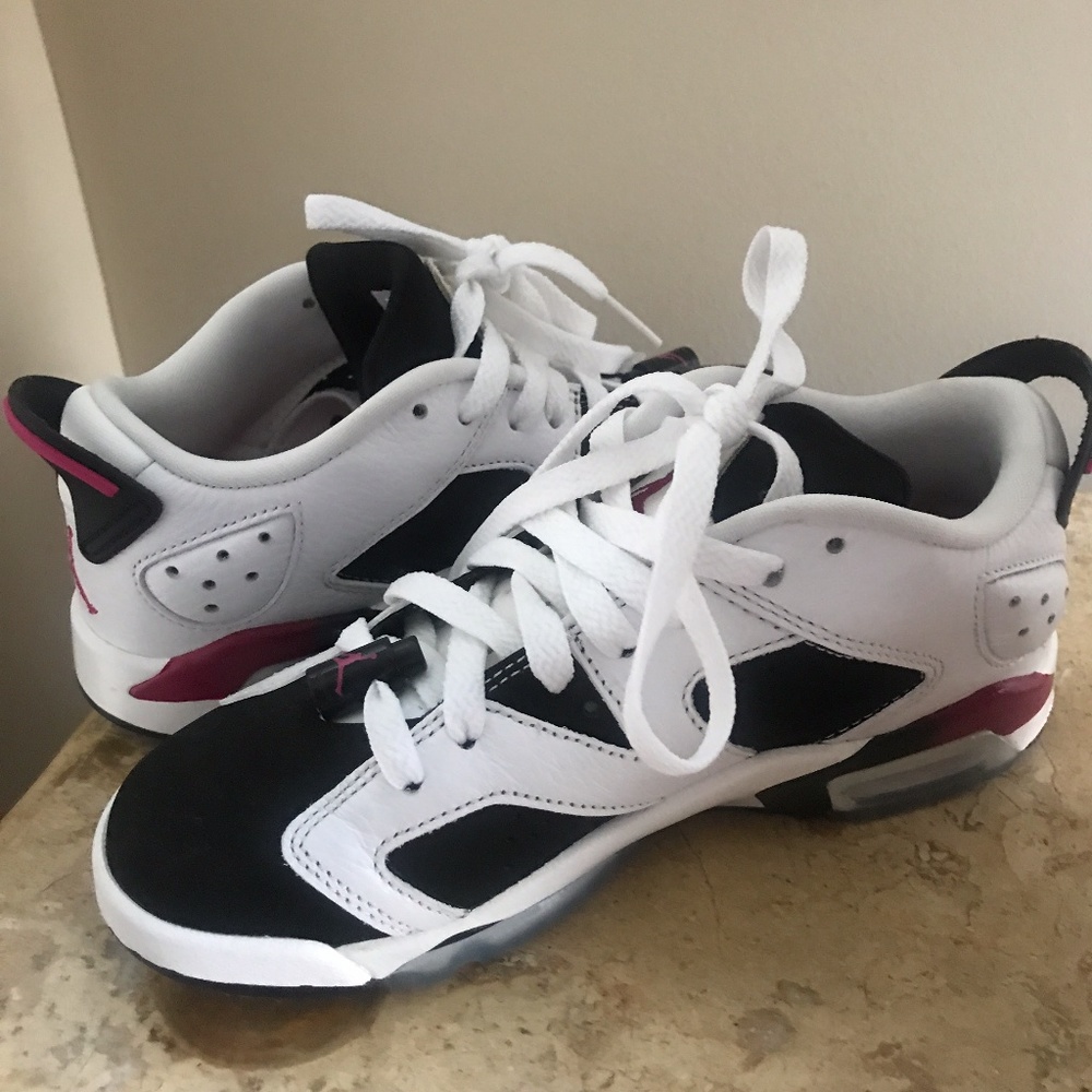 Nike Air Jordan 6 Retro Low GG GS White Fuchsia Yo