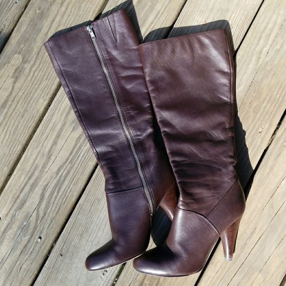 Jessica Simpson brown leather boots size 7.5