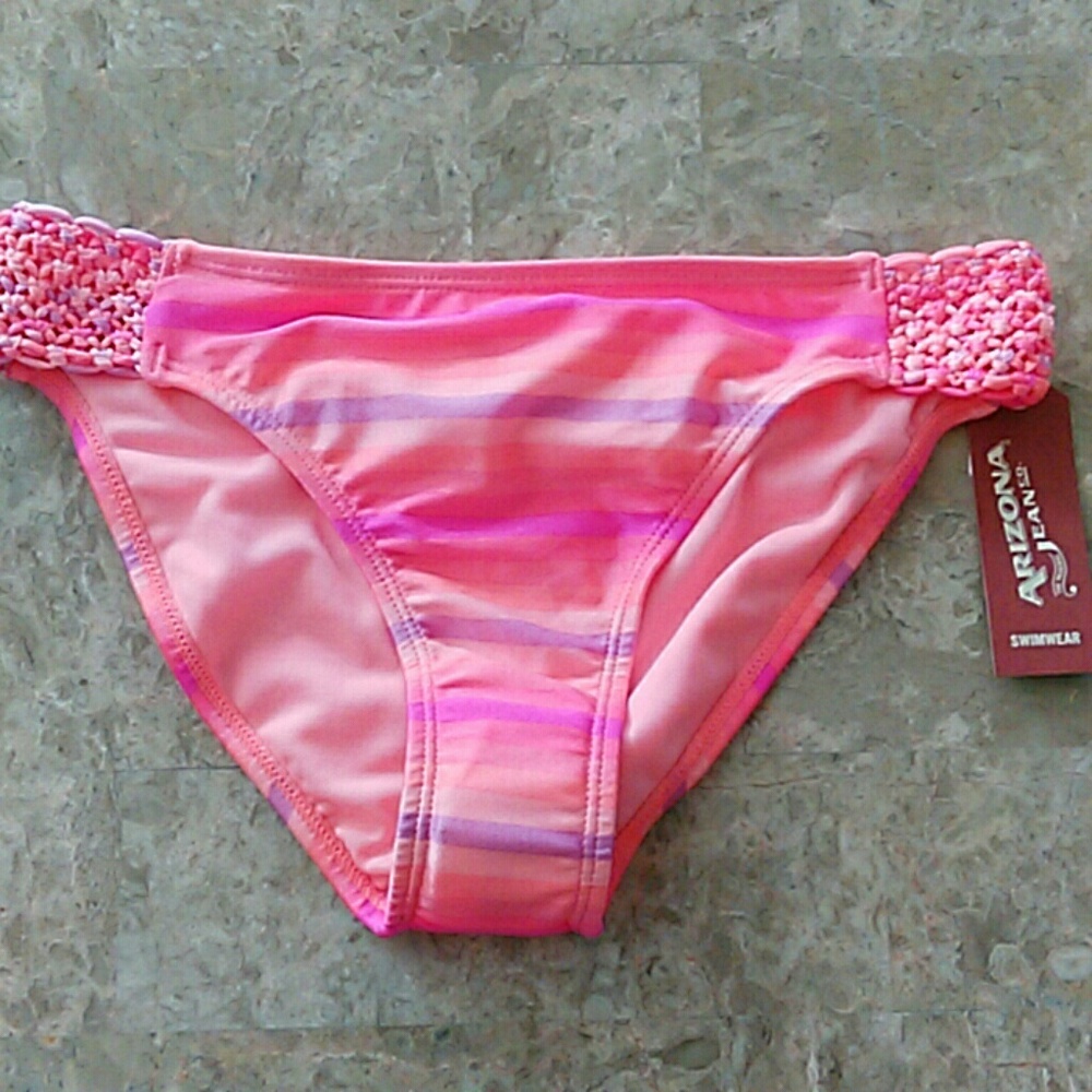NWT Arizona bikini bottoms neon colors