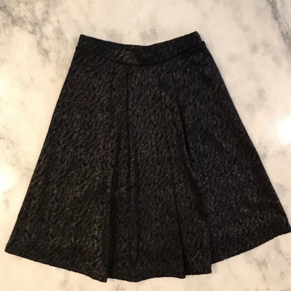 Metallic Gold Shimmer Skirt