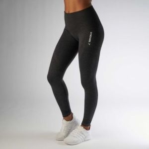 Gymshark Seamless Black Marl Leggings! NWT, M!