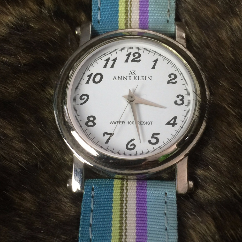 Anne Klein Watch with Multicolored Band
