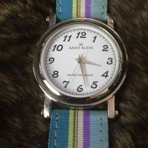 Anne Klein Watch with Multicolored Band