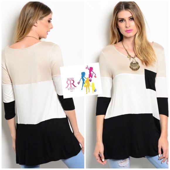 TRUE LIGHT Tops - Nia Colorblock Top