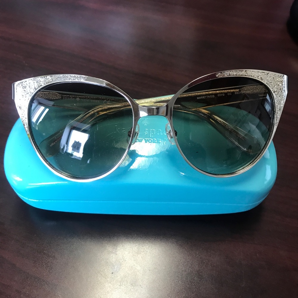 Kate Spade Gold Marietta Sunglasses