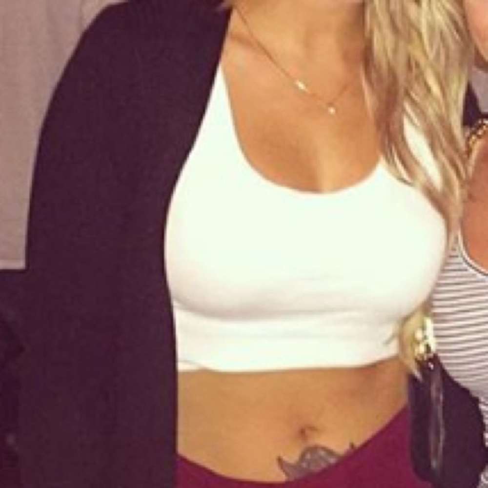 White crop tank