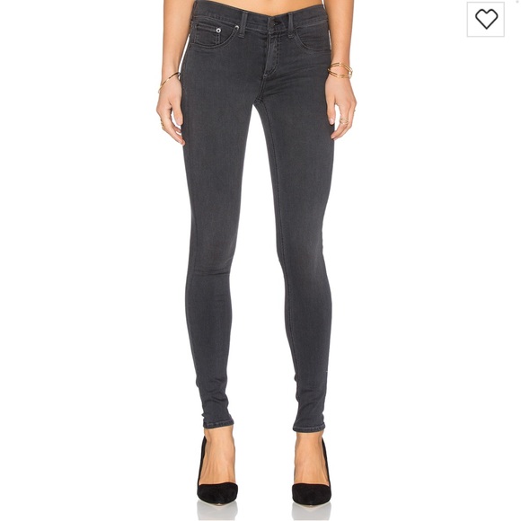 rag & bone Denim - Rag & Bone  Dark Grey Legging Jean