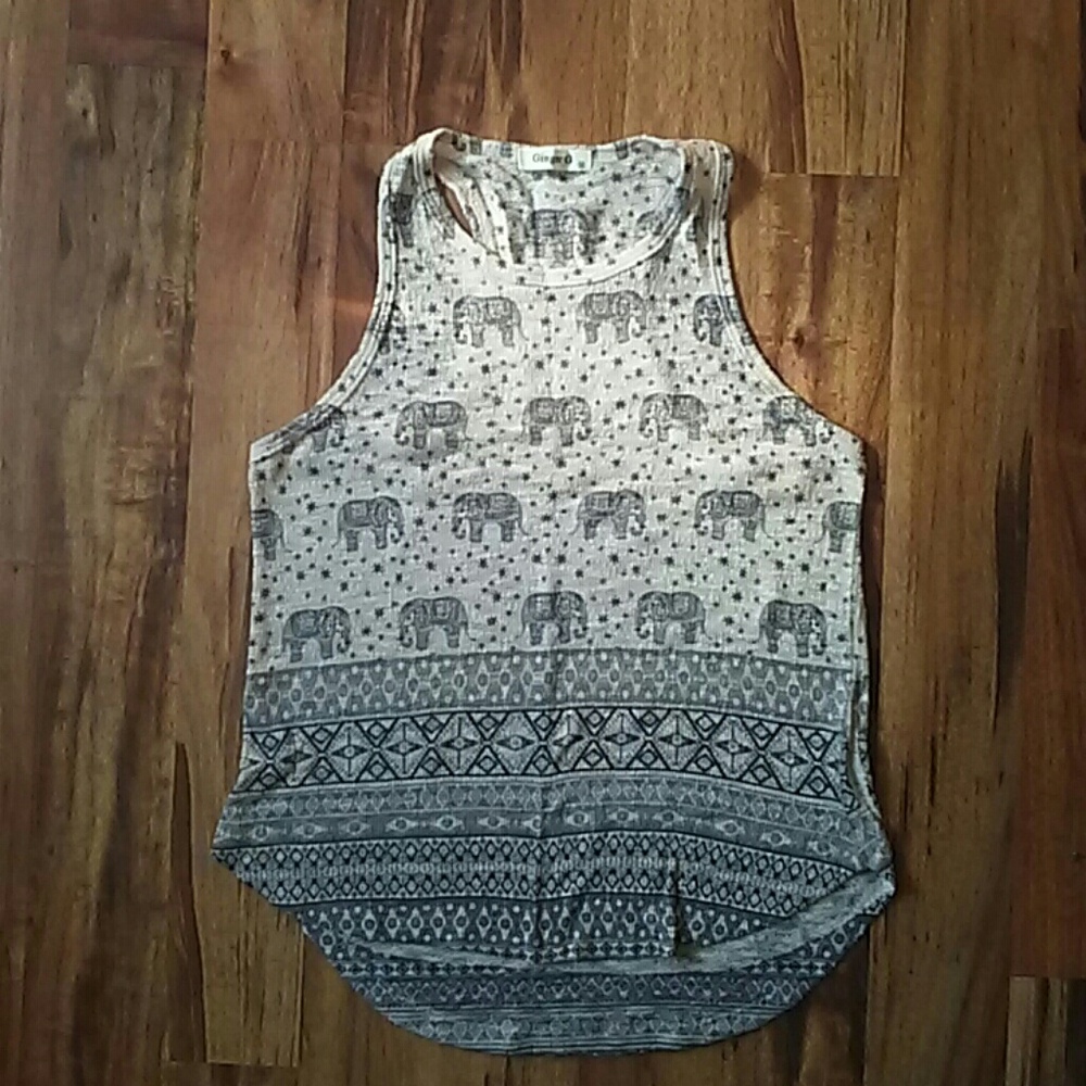 Racer back tank top