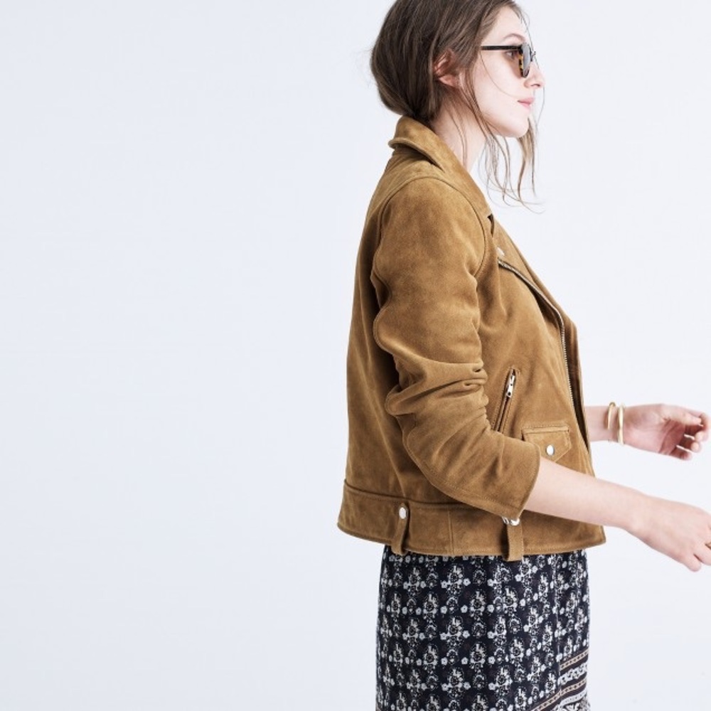 Madewell suede moto jacket