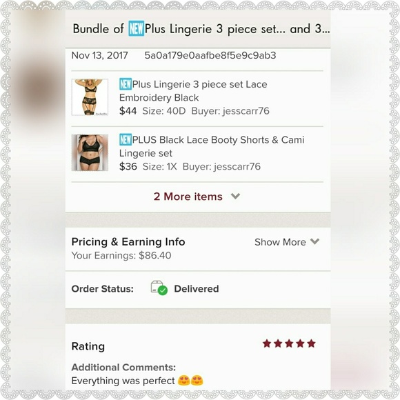 🆕PLUS White Lace Booty Shorts & Cami Lingerie set - Picture 8 of 8